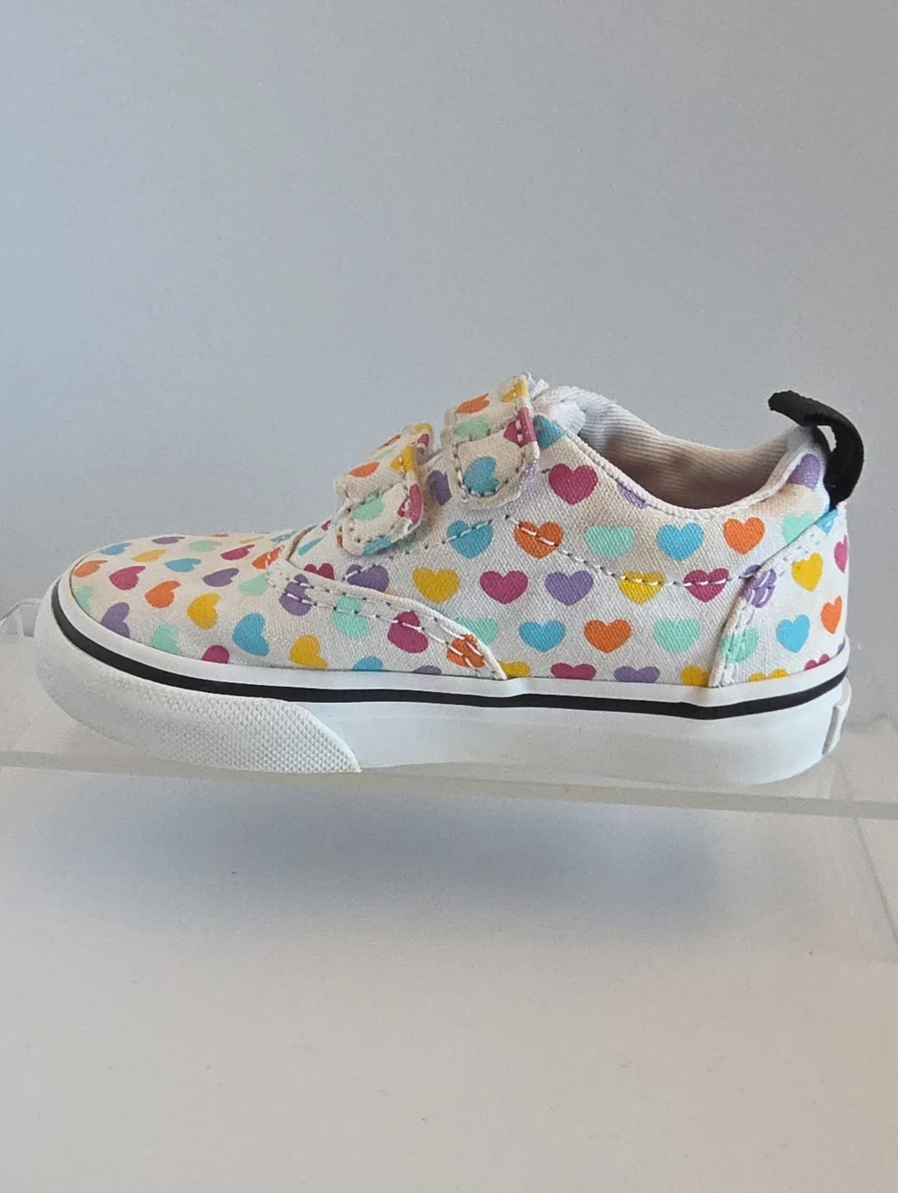 Vans Doheny V Multicolor Hearts Sneakers Size 6 Toddler